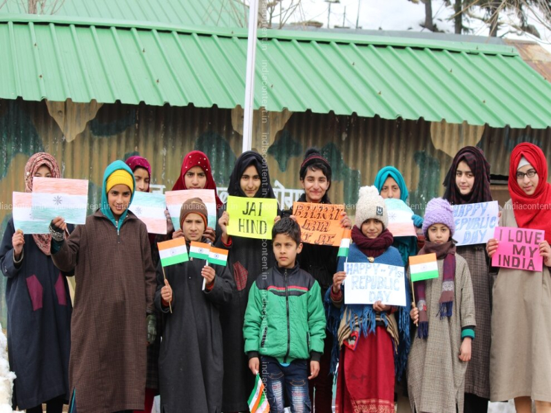 Locals in Kashmir