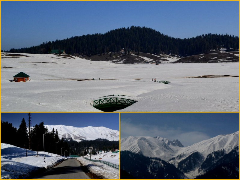 Snow-covered Gulmarg