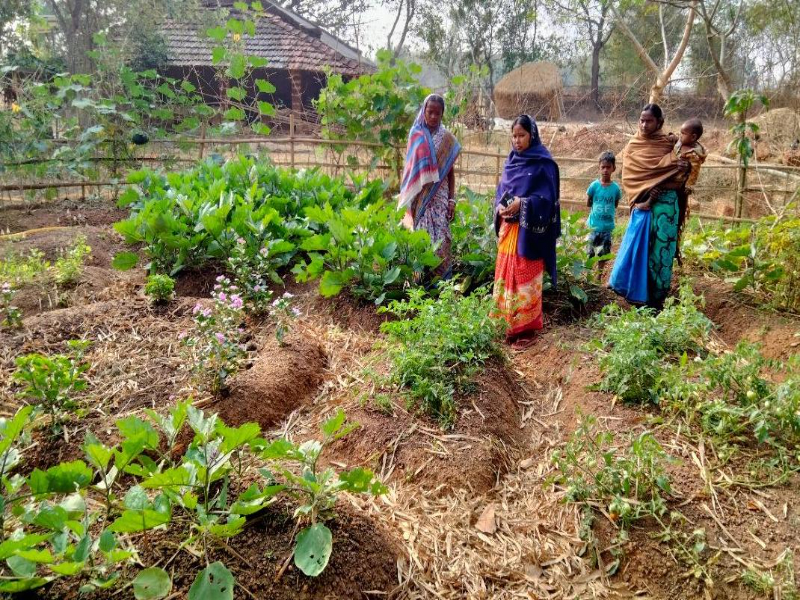 Farmers in the Machil village 