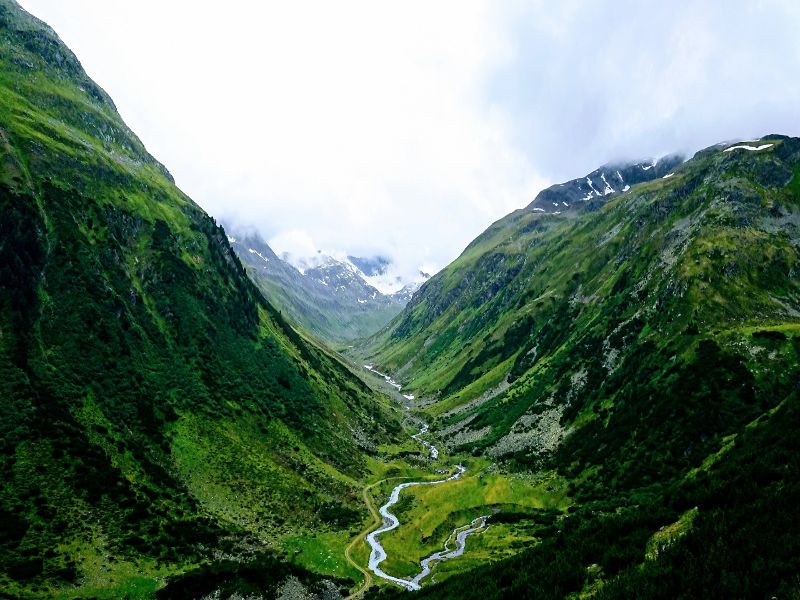 Alpine lake in Kashmir