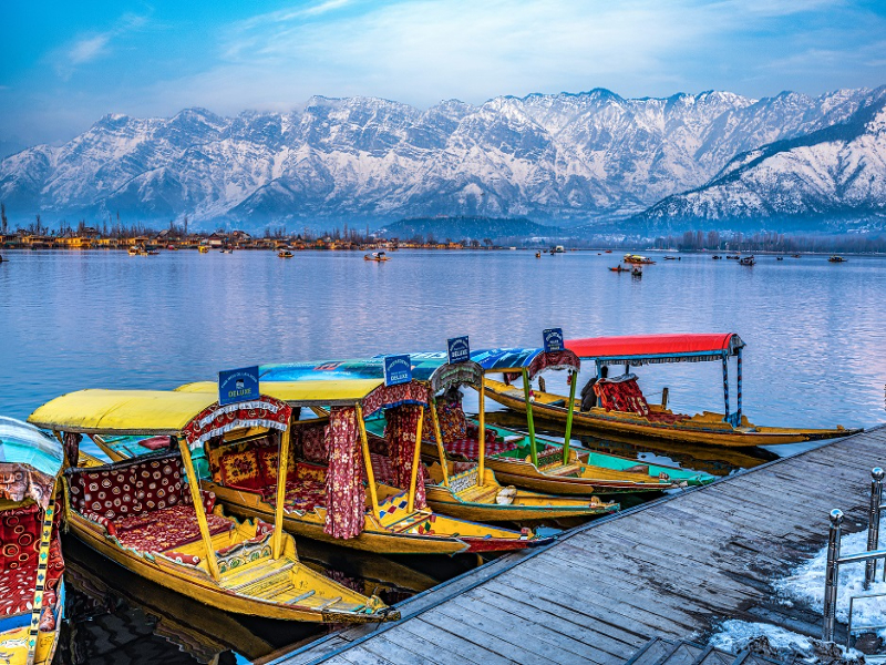 A winter look of Dal Lake 