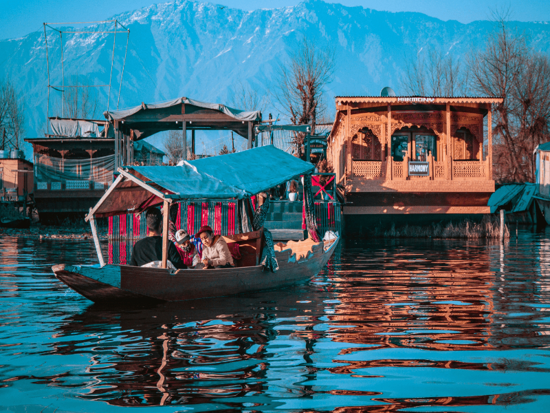 Shikaras in the Dal Lake